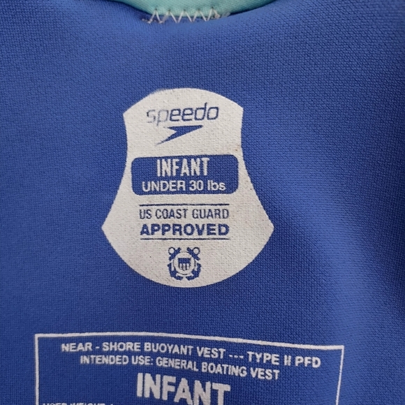 Speedo Infant personal flotation device life vest - size under 30 lbs - Picture 5 of 10